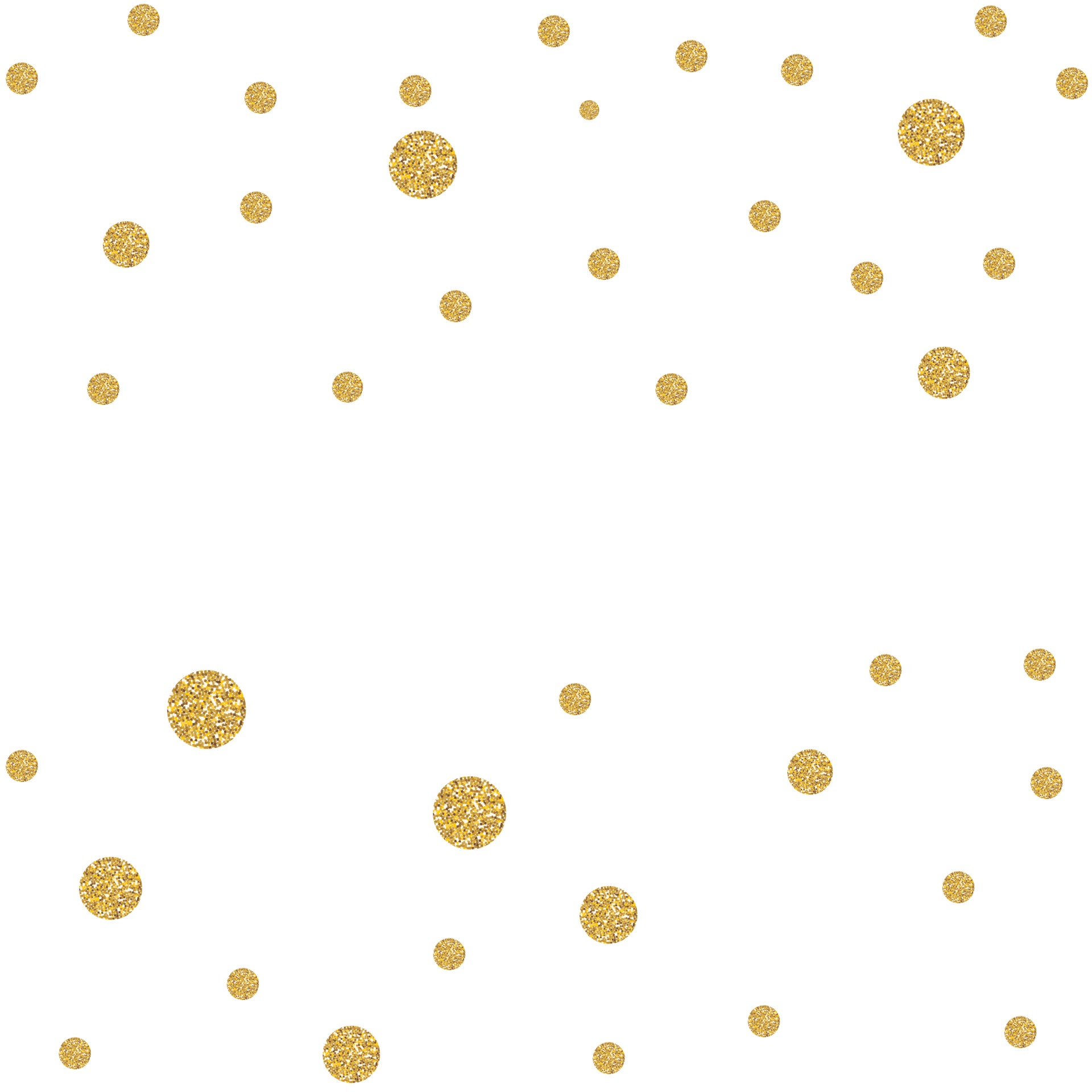 Gold And White Polka Dot Background