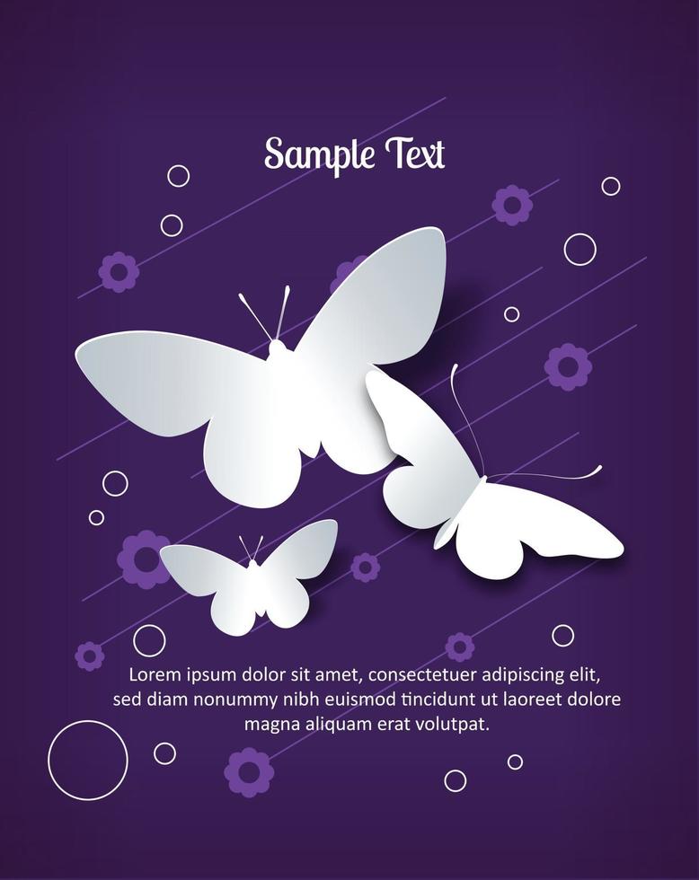 Butterfly abstract background vector