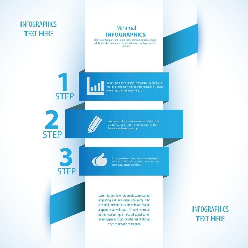 Info graphic minimal vector