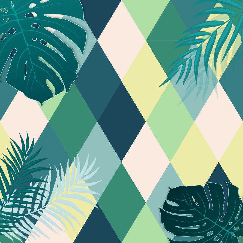 beautifil, palmera, hoja, silueta, plano de fondo, vector, ilustración vector