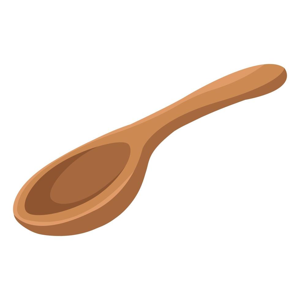 Isolated spa therapy treatment object illustration wooden spoon vector