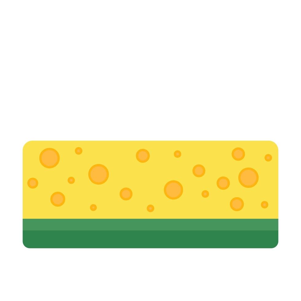 Cartoon vector illustration object clean sponge