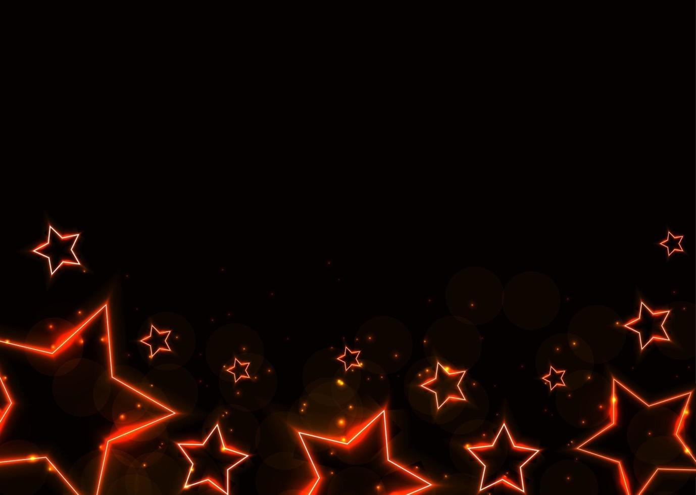 Abstract Glossy Neon Star Background. Vector Illustration