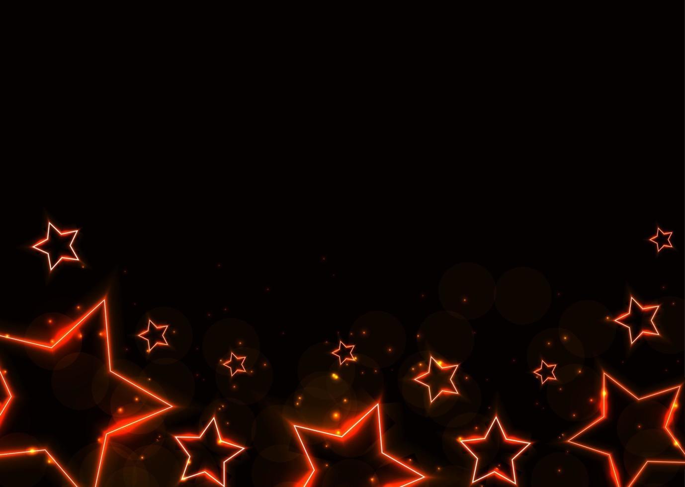 Fondo de estrella de neón brillante abstracto. ilustración vectorial vector