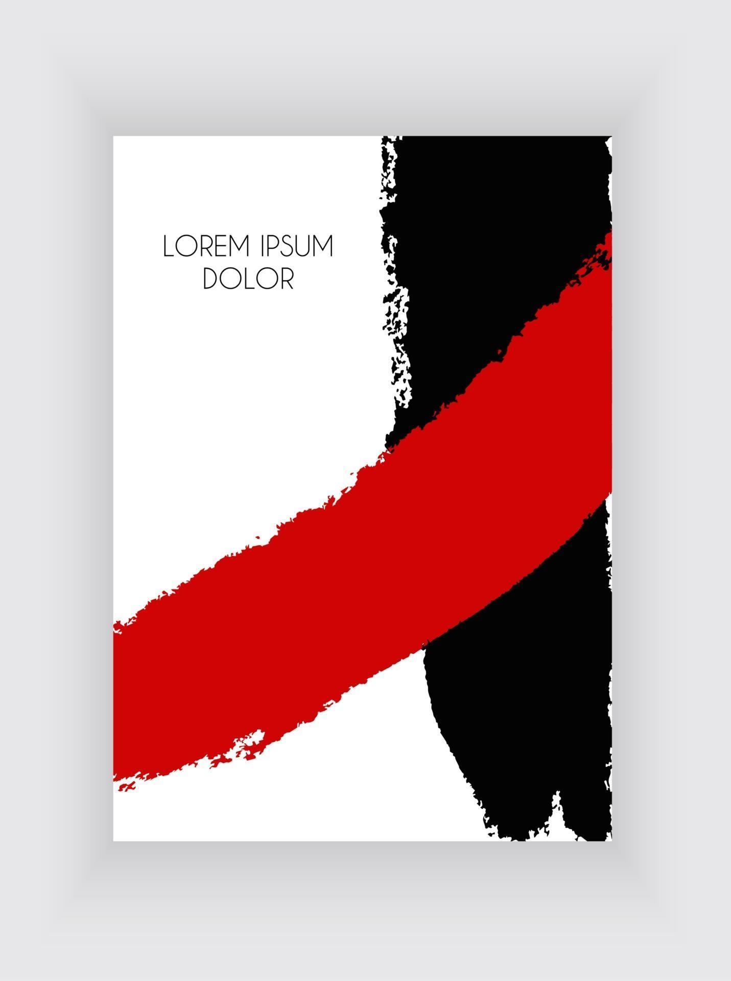 Black and Red Design Templates for Brochures and Banners. Abstract