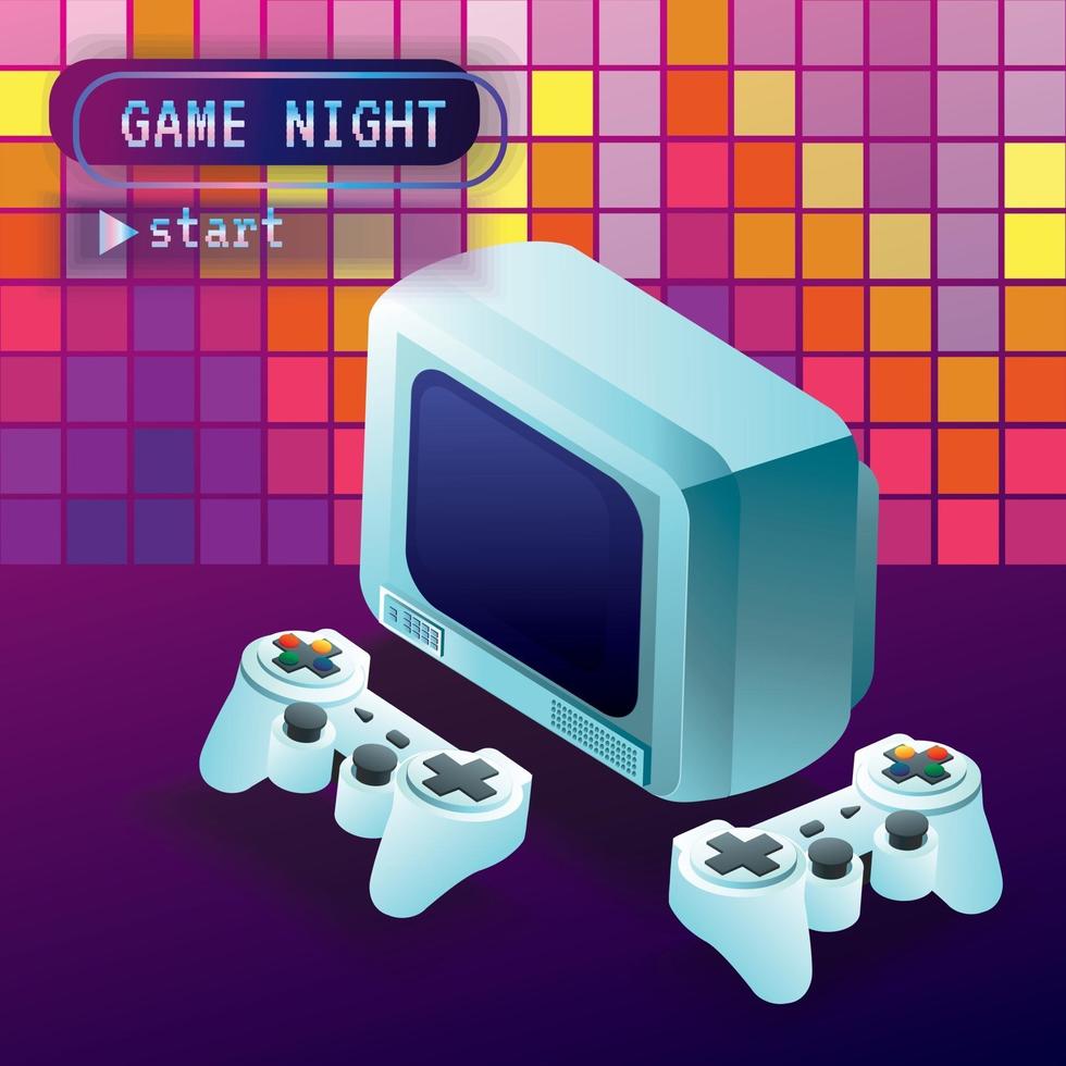 Game zone vector art icon background