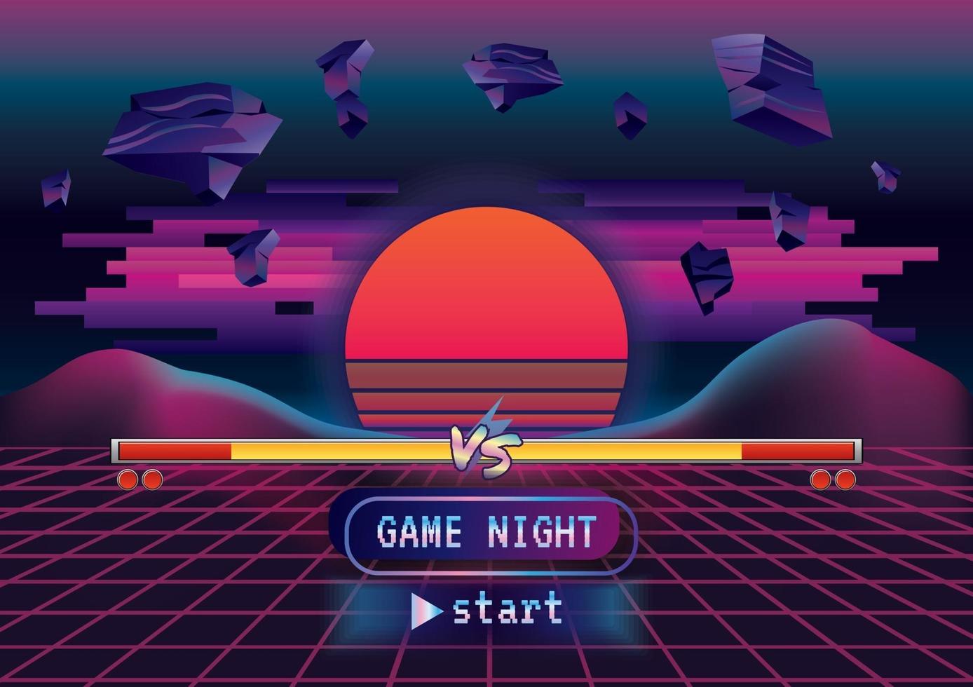 space theme Game zone game icon background vector