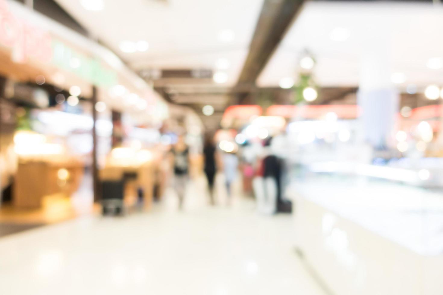 Abstract blur shopping mall photo