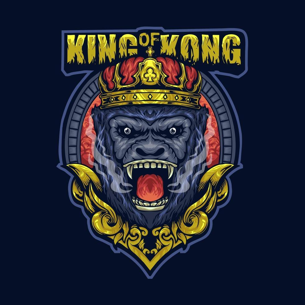 Vector Illustration King of Animal called Kong