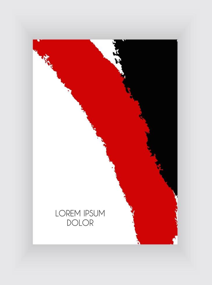 Black and Red Design Templates  for Brochures and Banners. Abstract Background Vector Illustration