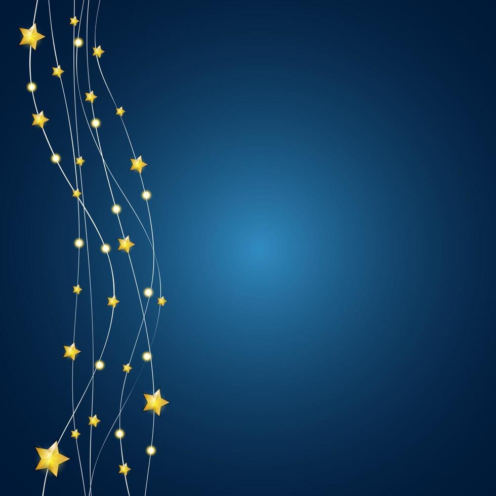 Abstract Glossy Star Background. Vector Illustration