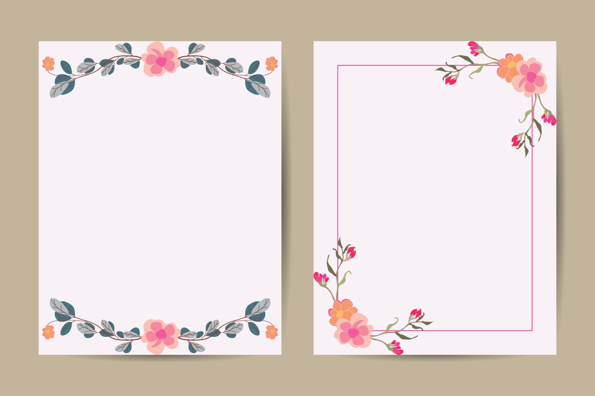 Background Template With Copy Space For Text And Images Design Line Arts Flower Invitation Design Background 2795115 Vector Art At Vecteezy