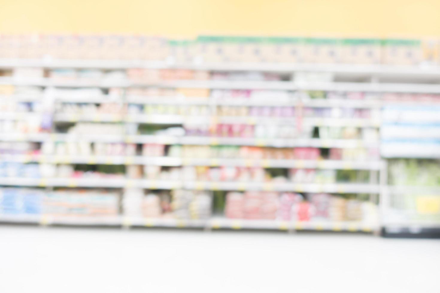 Abstract blur supermarket photo