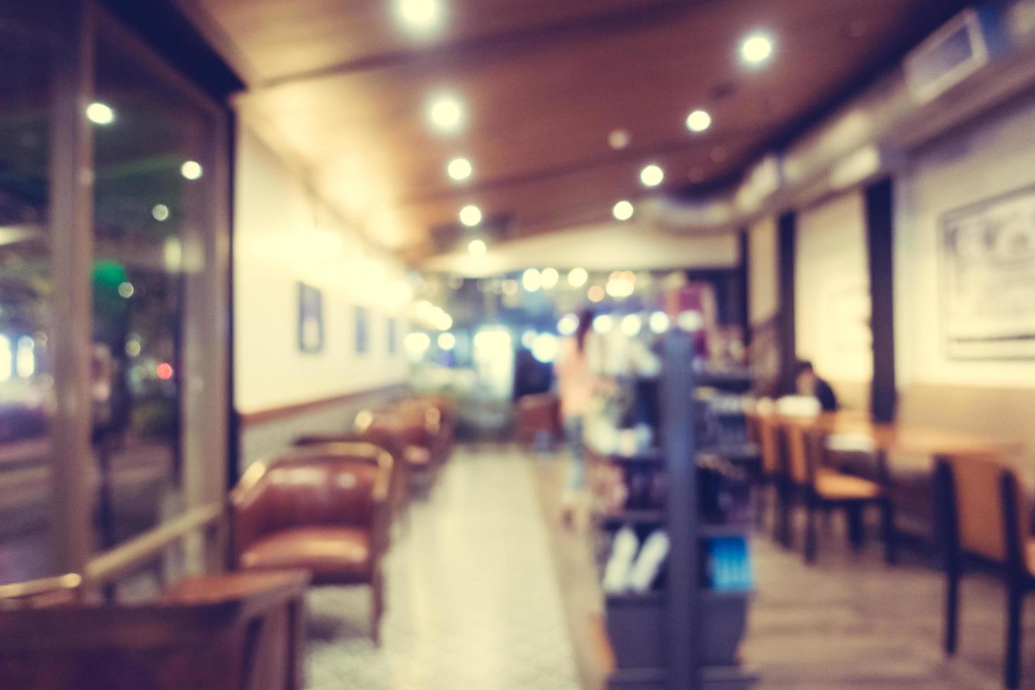 Abstract blur coffee shop and restaurant photo