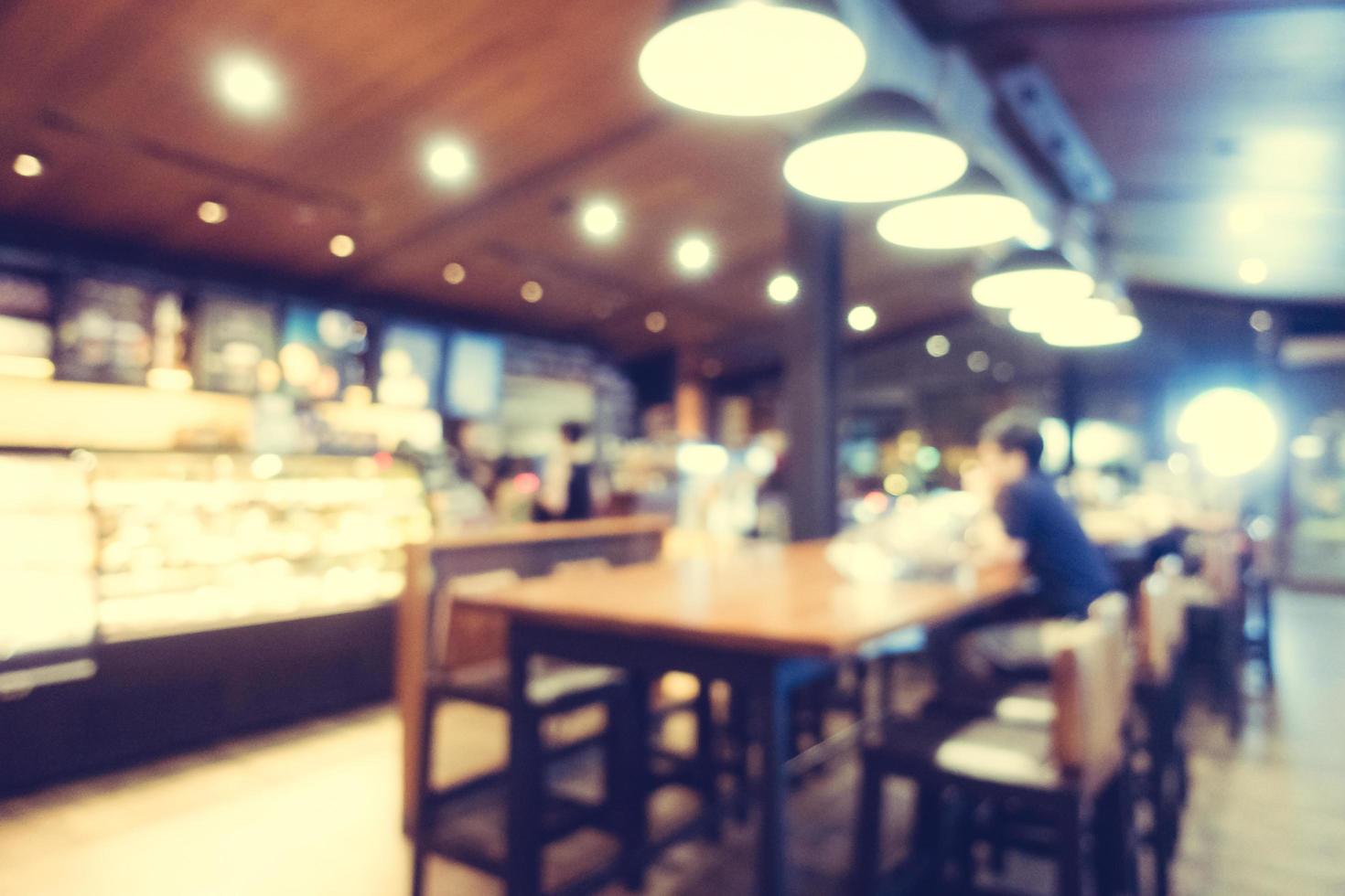 Abstract blur coffee shop and restaurant photo