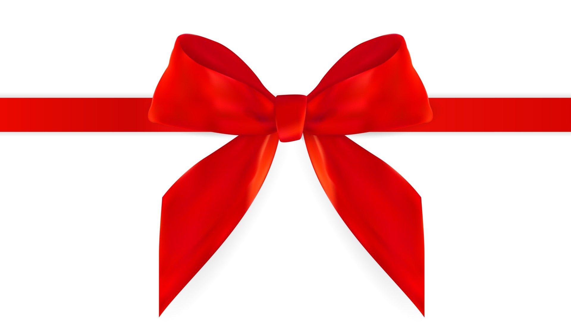 Realistic red bow isolated on white. Element for decoration gifts,  greetings, holidays. Vector illustration 23812217 Vector Art at Vecteezy
