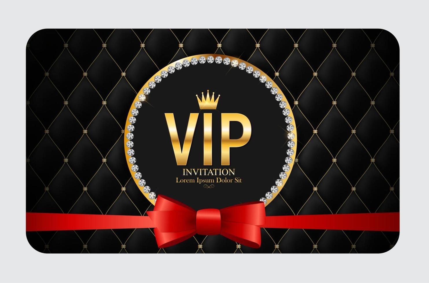 Luxury Members, Gift Card Template for your Business Vector Illustration