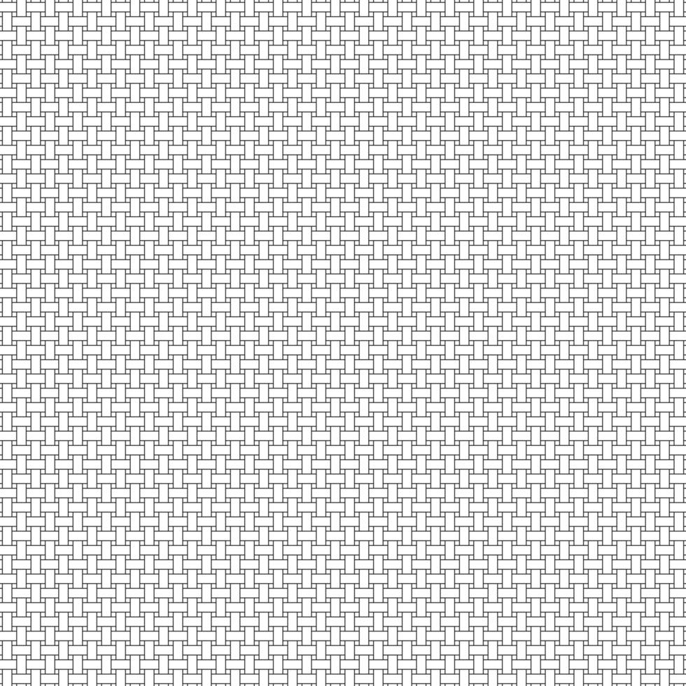 black line basket weave seamless vector pattern