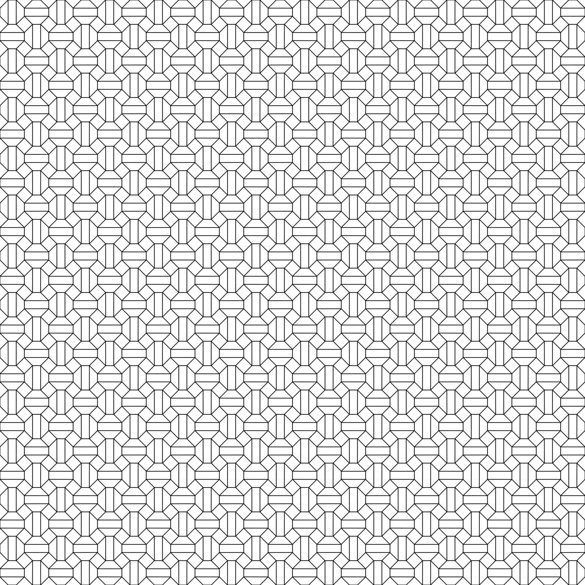 black line geometric interlocking shapes pattern 2795905 Vector Art at