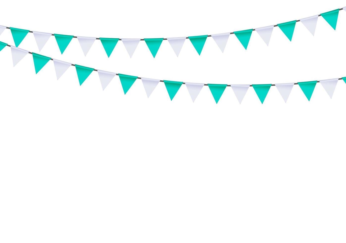 Party Background with Flags Vector Illustration