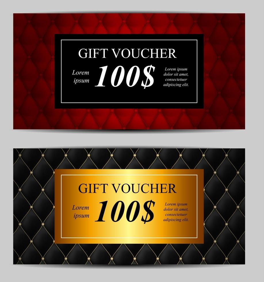 Gift Voucher Template For Your Business. Vector Illustration