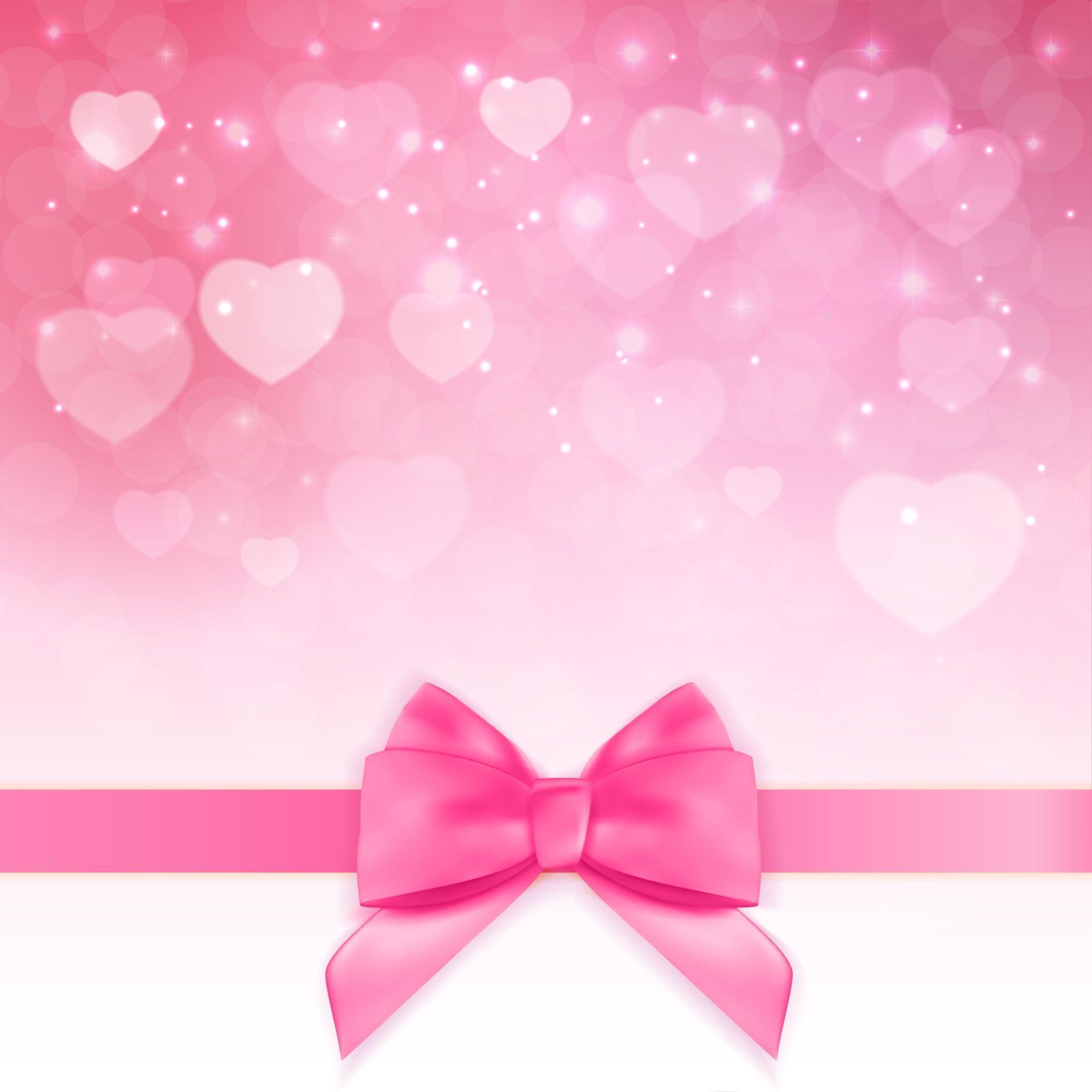Decorative Pink bow background. Vector Illustration 2796034 Vector Art