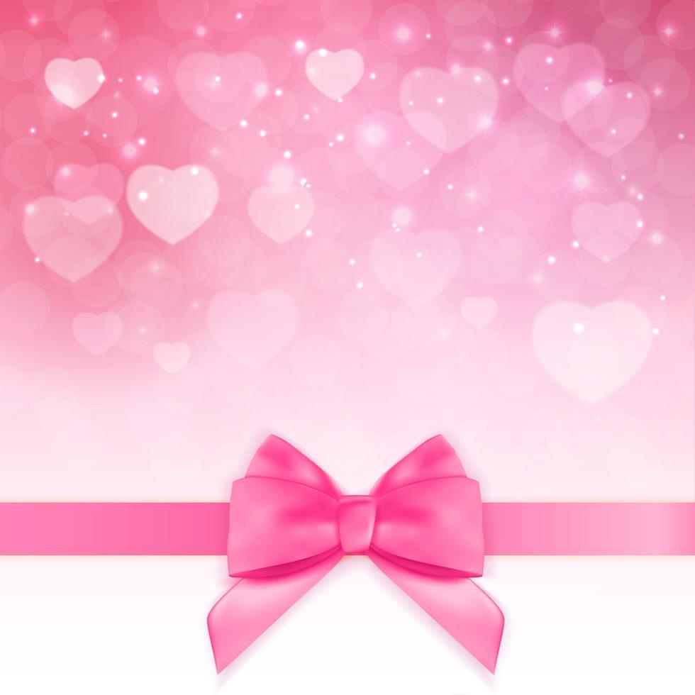 Decorative Pink bow background. Vector Illustration 2796034 Vector Art