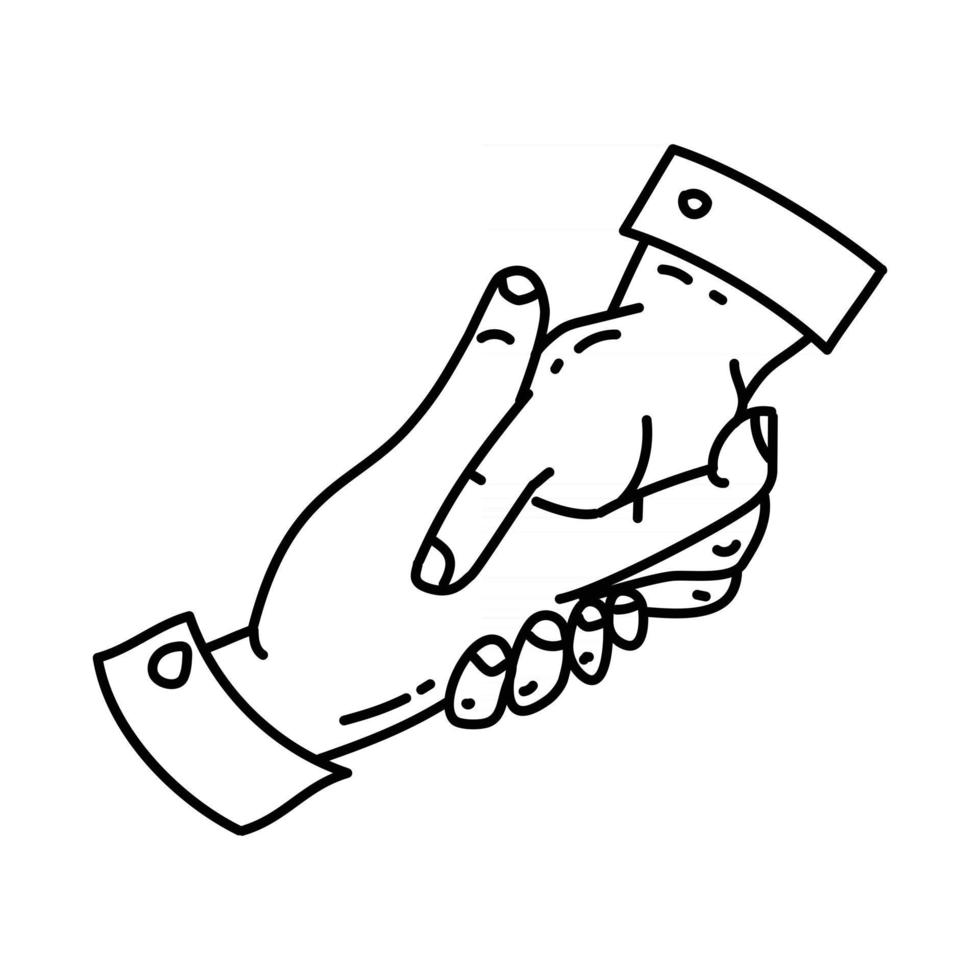 icono corporativo. Doodle dibujado a mano o estilo de icono de contorno vector