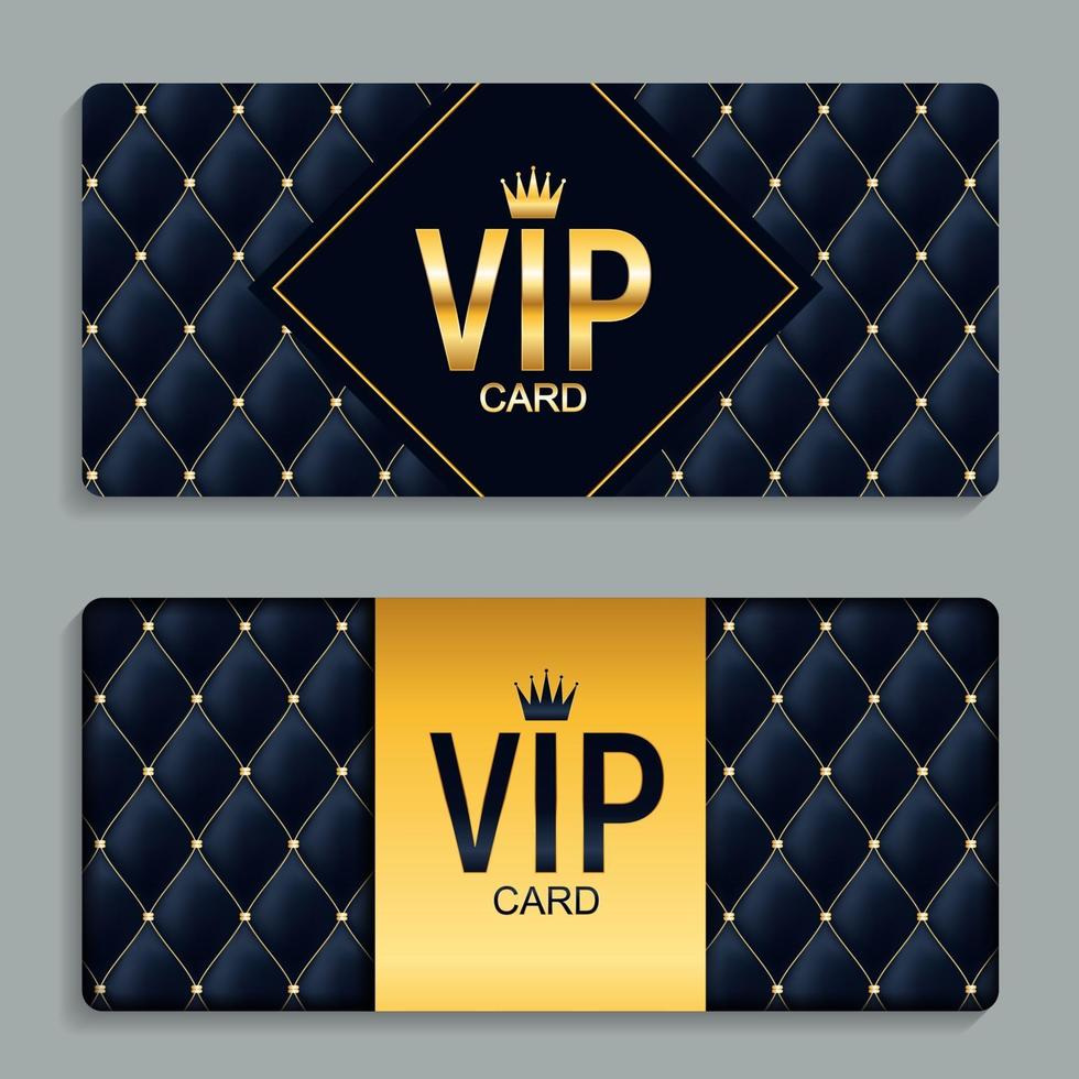 Luxury Members, Gift Card Template for your Business Vector Illustration