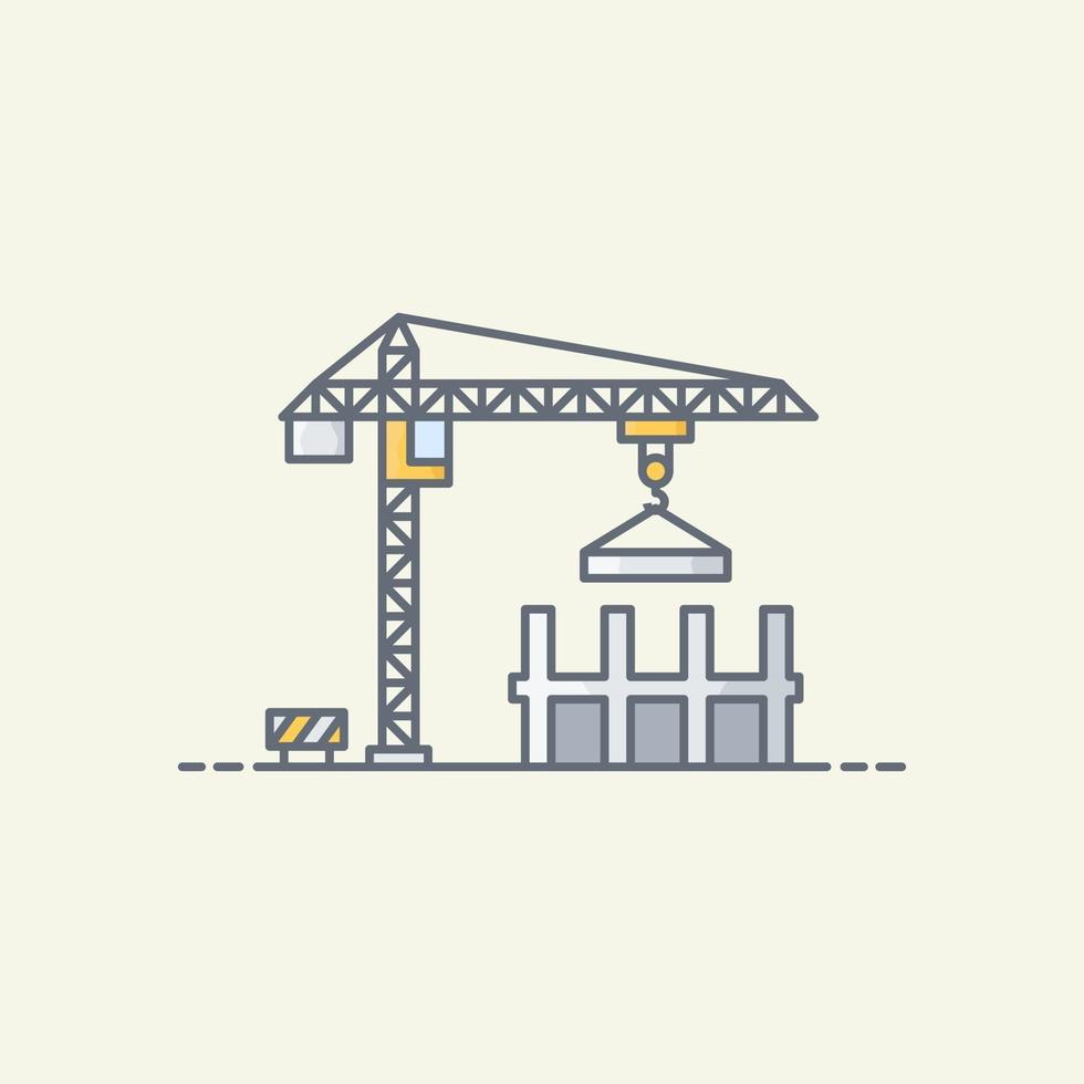 Construction design vector icon illustration
