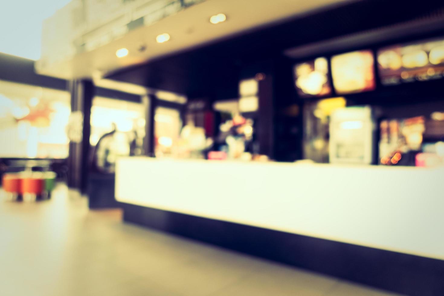 Abstract blur and bokeh coffee shop and restaurant photo