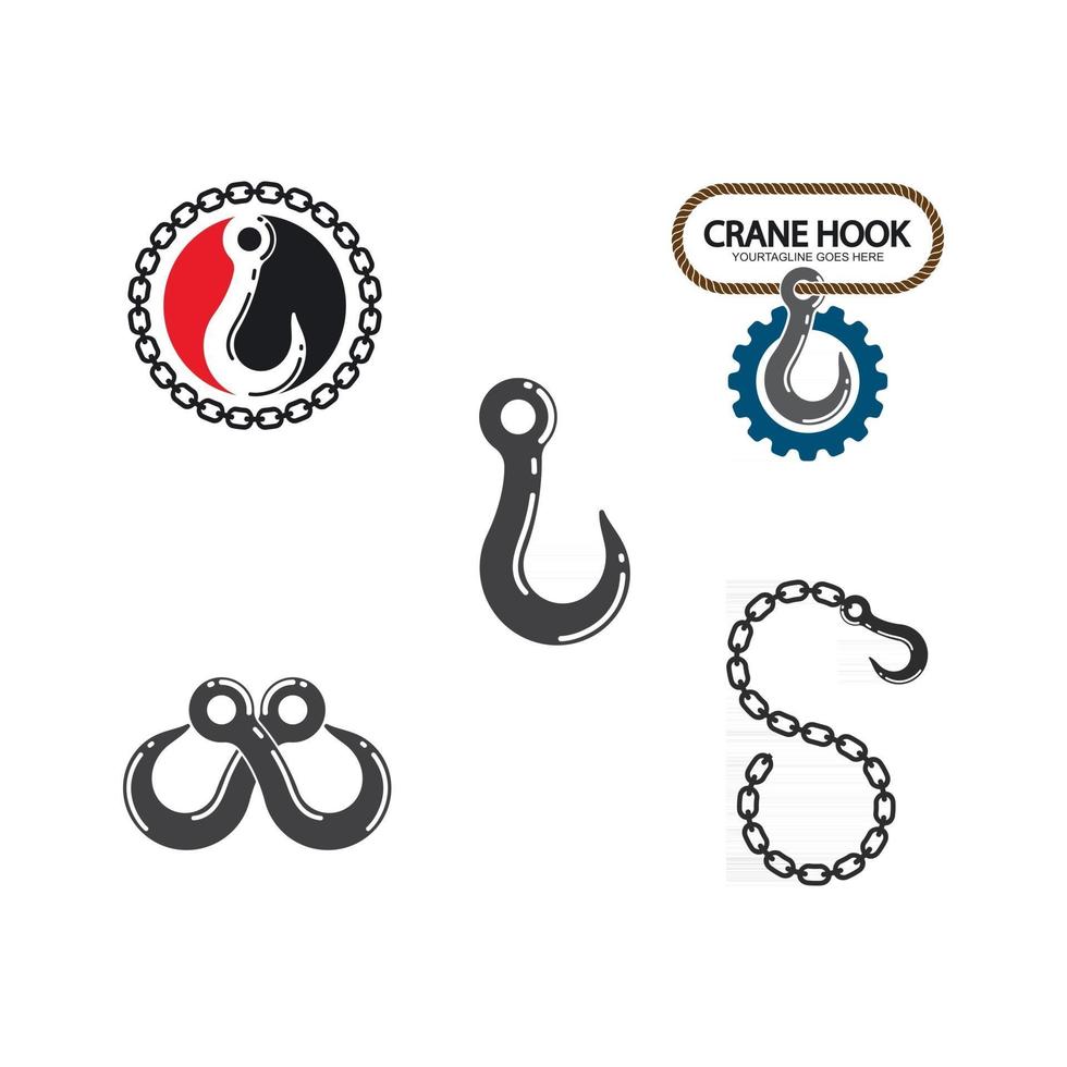 Crane hook vector illustration design