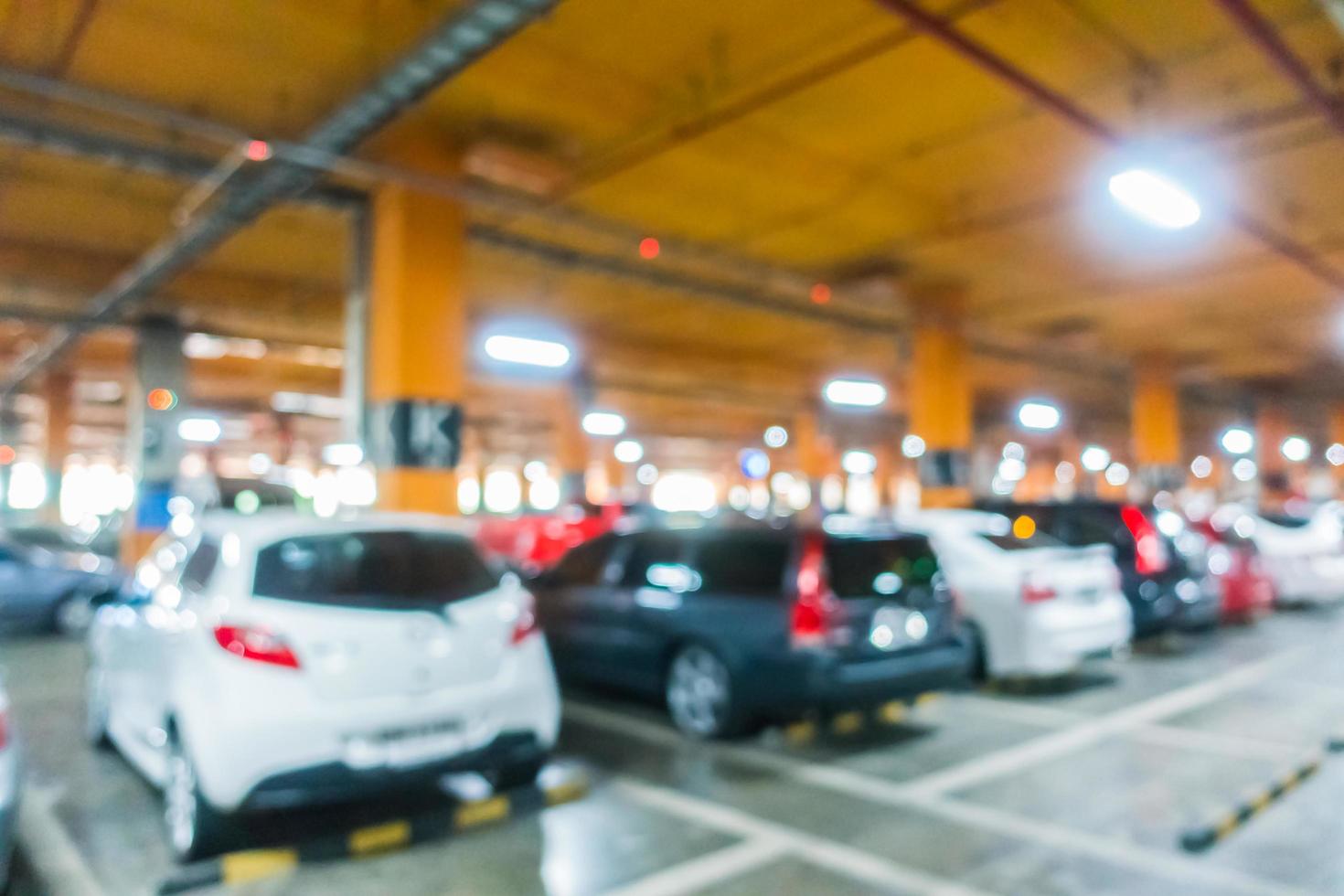 Abstract blur car parking lot photo