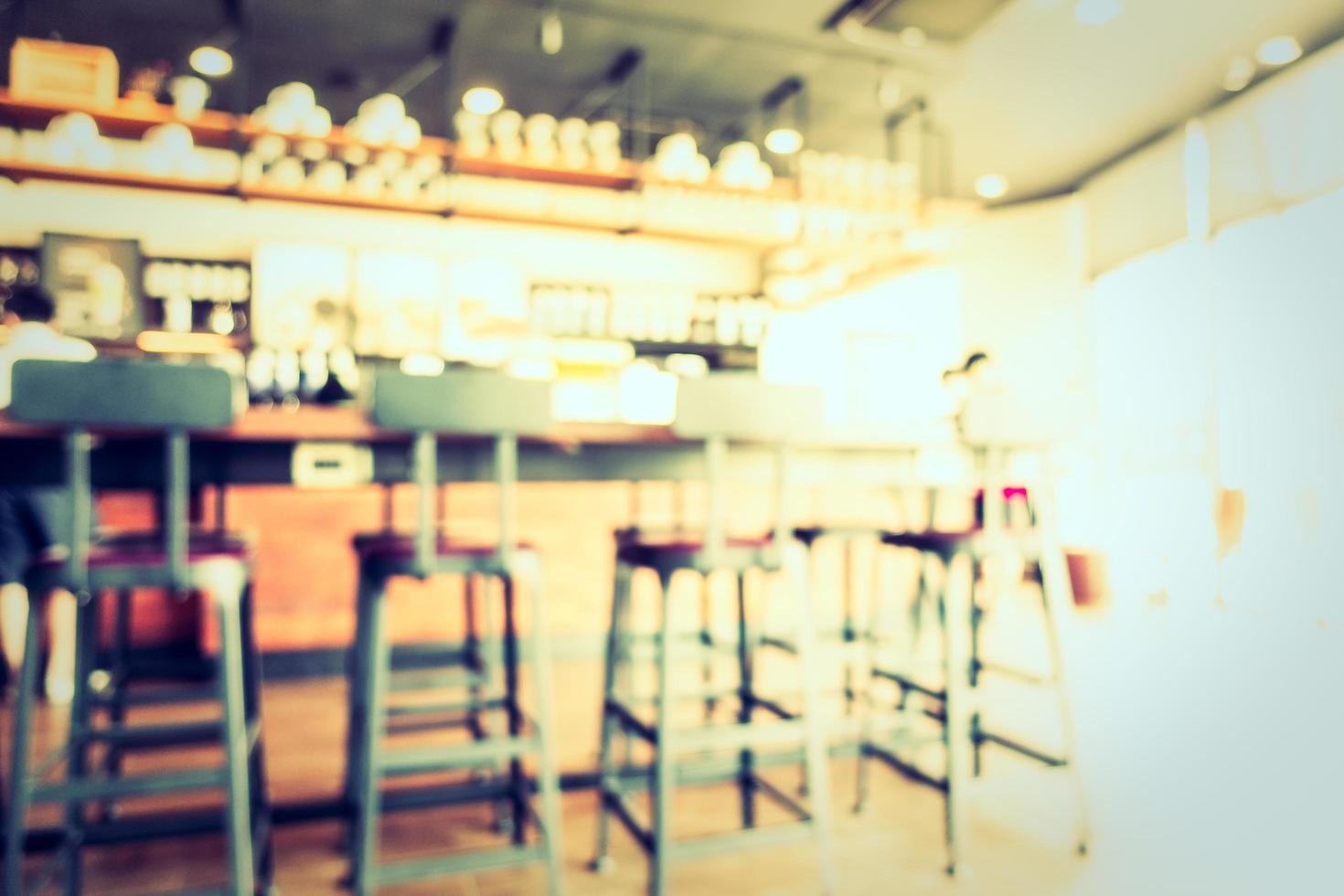 Abstract blur and defocused coffee shop cafe and restaurant photo