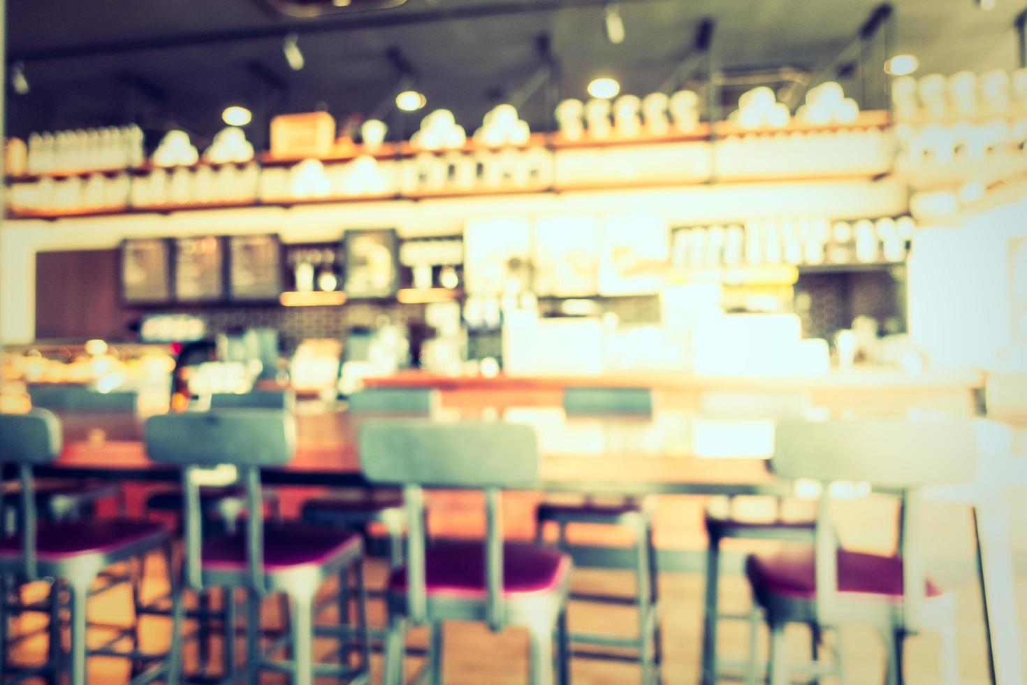 Abstract blur and defocused coffee shop cafe and restaurant photo