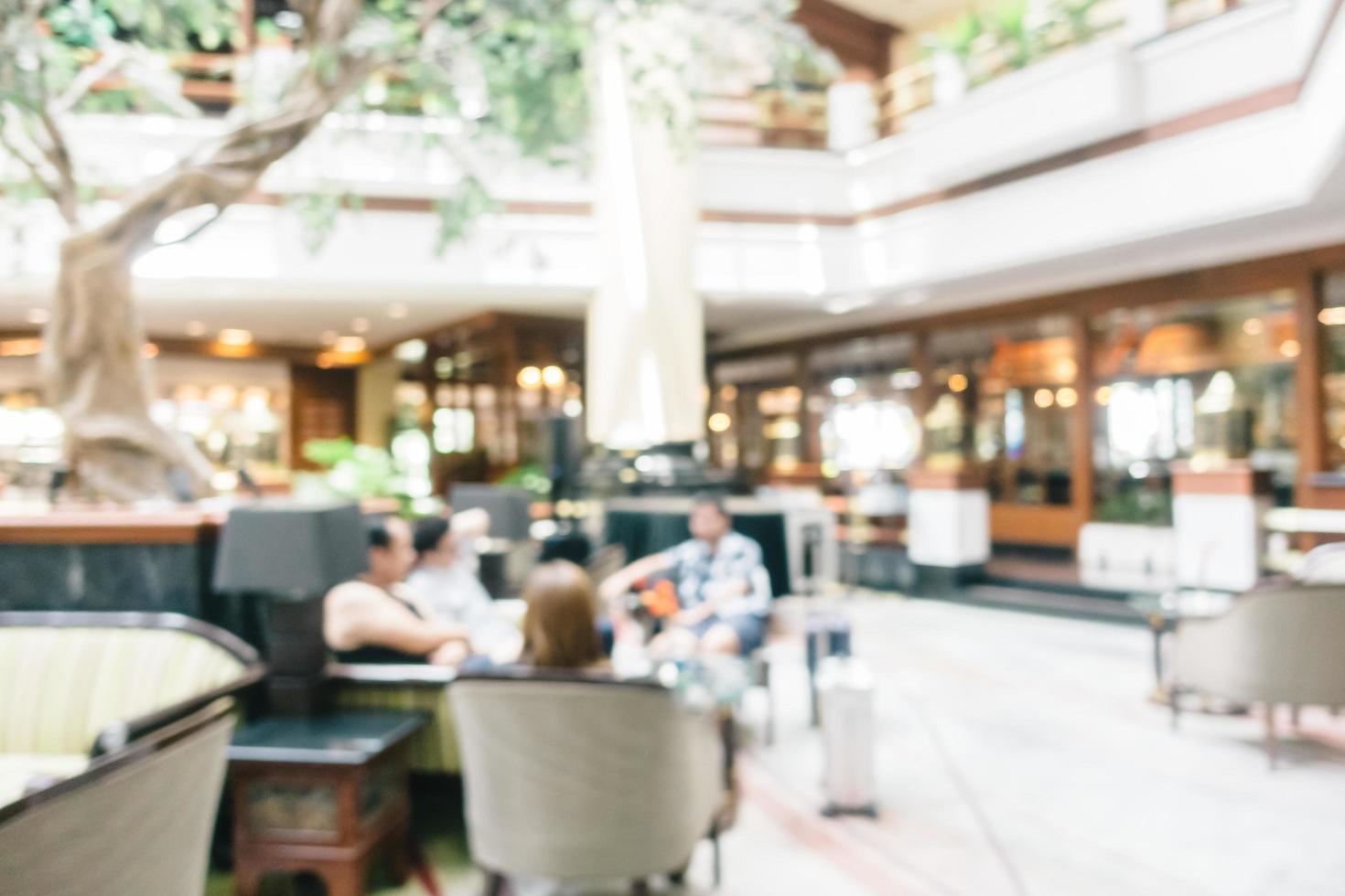 Abstract blur and defocused luxury hotel and lobby interior photo