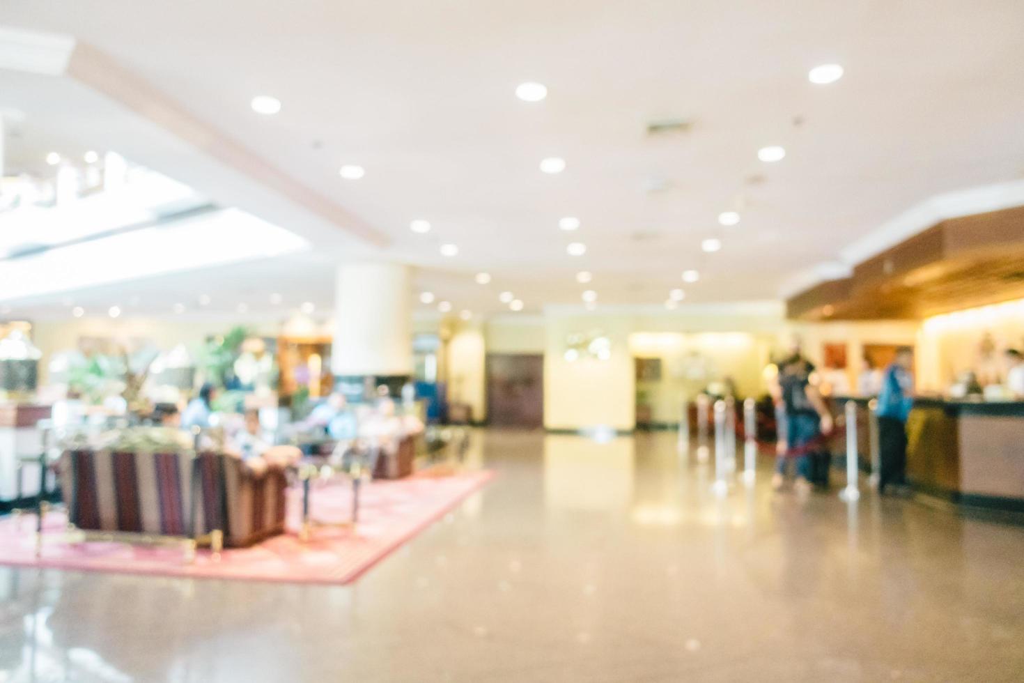 Abstract blur and defocused luxury hotel and lobby interior photo