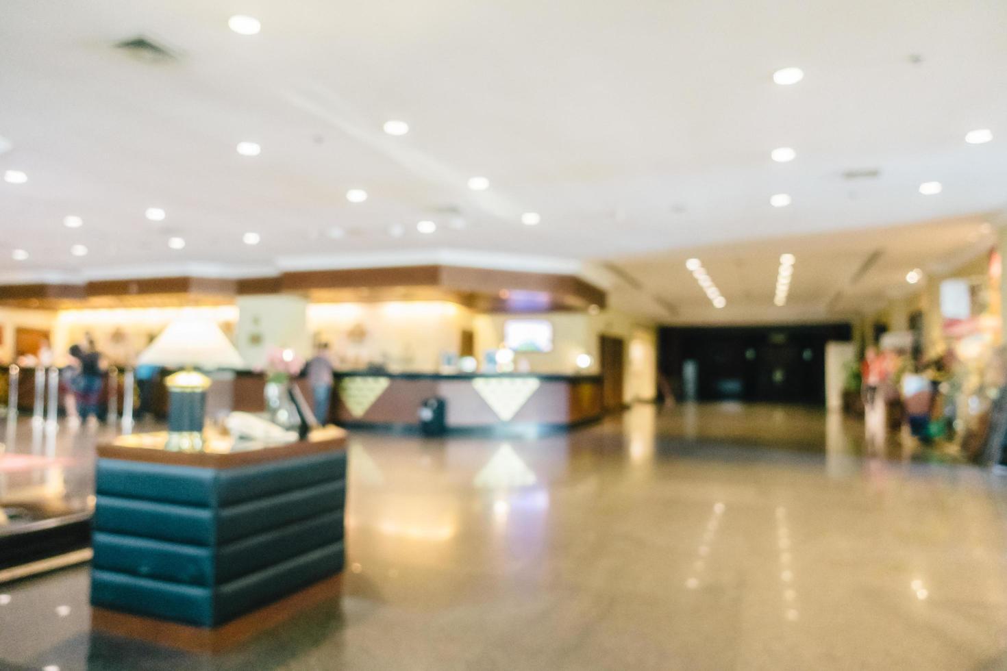 Abstract blur and defocused luxury hotel and lobby interior photo