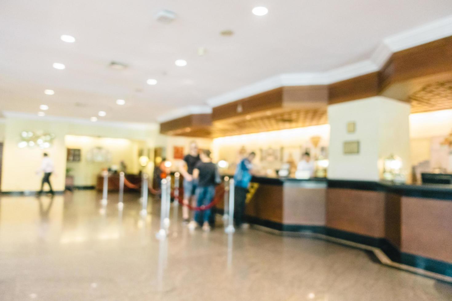 Abstract blur and defocused luxury hotel and lobby interior photo
