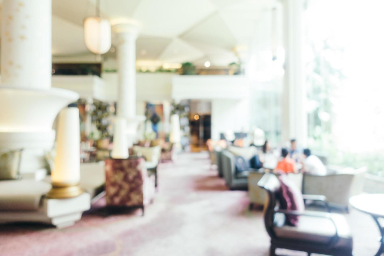 Abstract blur and defocused hotel looby and lounge photo