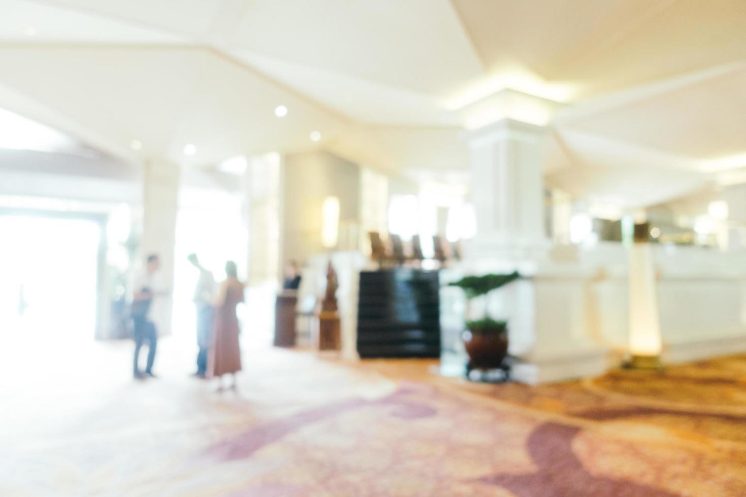 Abstract blur and defocused hotel looby and lounge photo