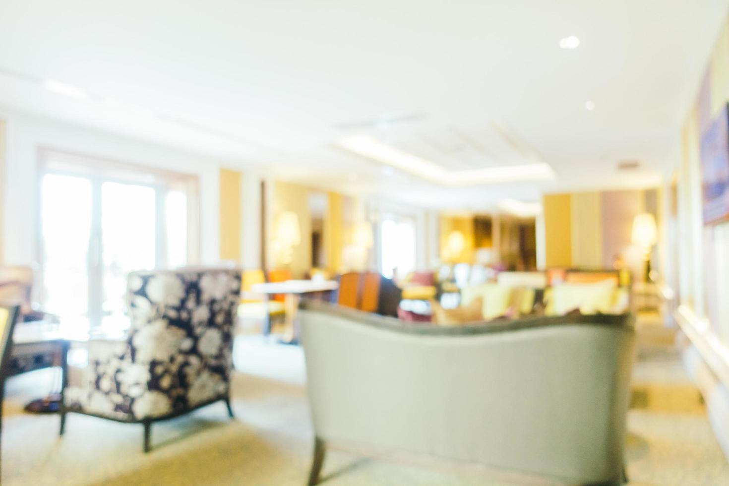 Abstract blur and defocused hotel looby and lounge photo