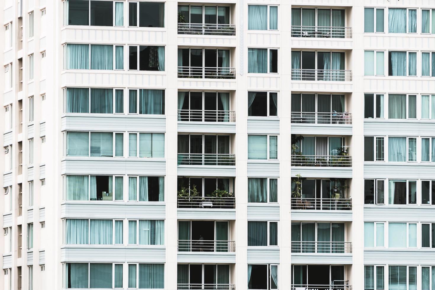 texturas de patrón de ventana de edificio foto