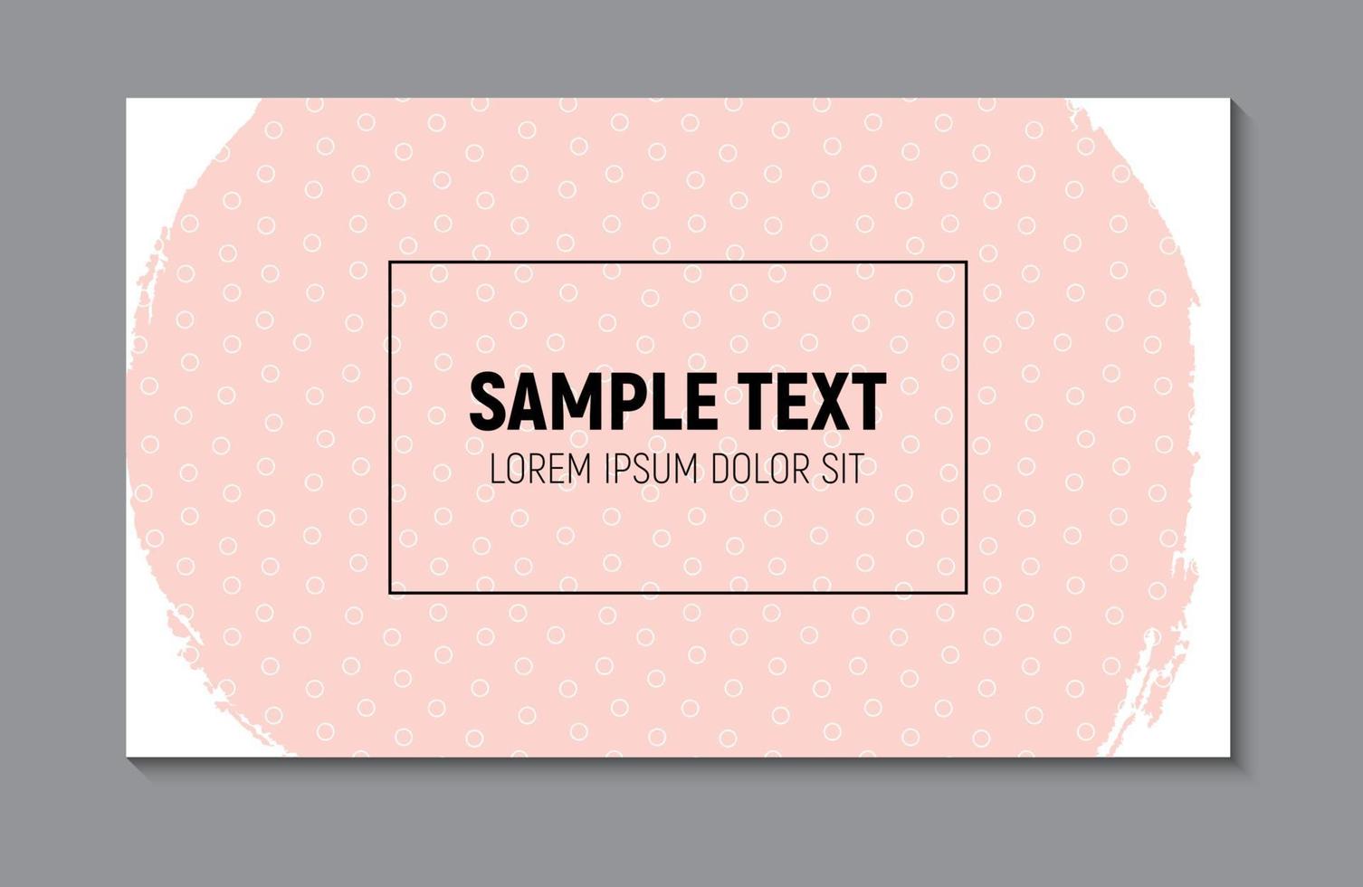 Abstract Paint Glittering Textured Business Card Template  Background. Vector Illustration