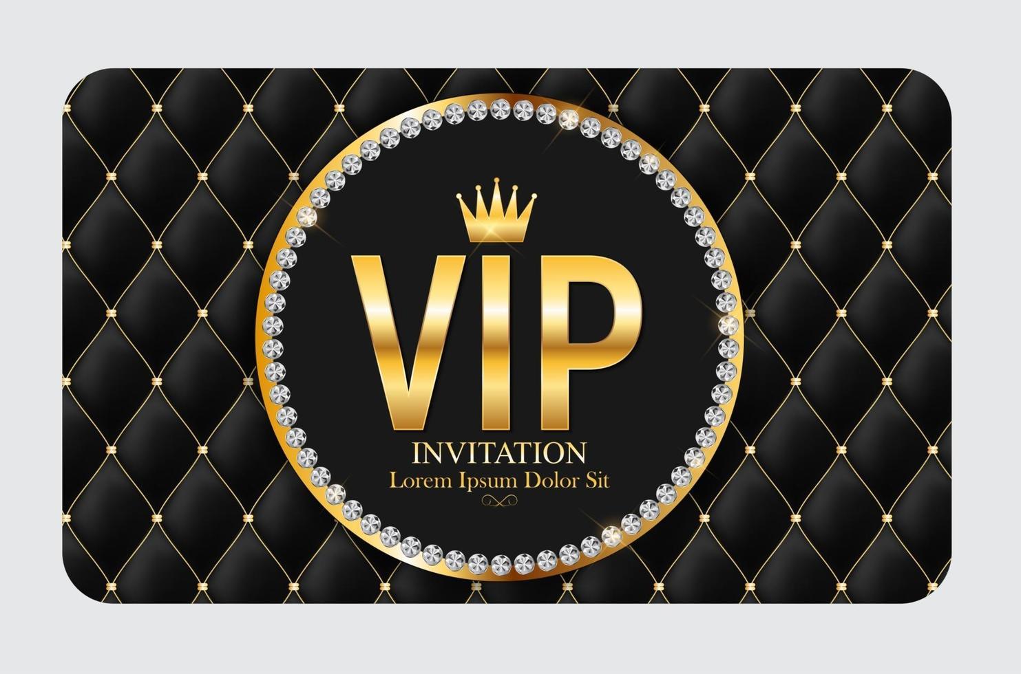 Luxury Members, Gift Card Template for your Business Vector Illustration