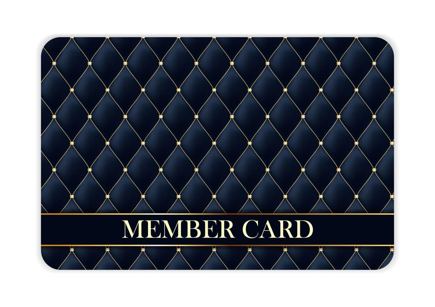 Luxury Members, Gift Card Template for your Business Vector Illustration