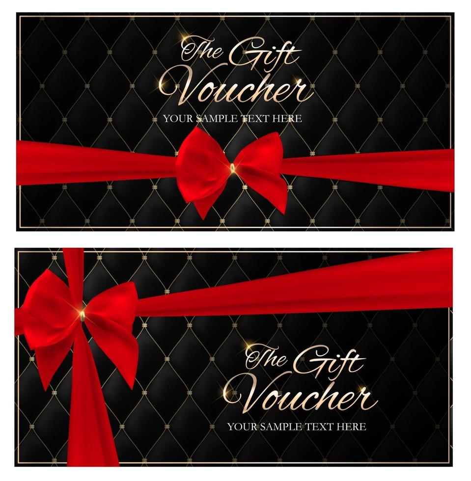 Luxury Members, Gift Card Template for your Business Vector Illustration