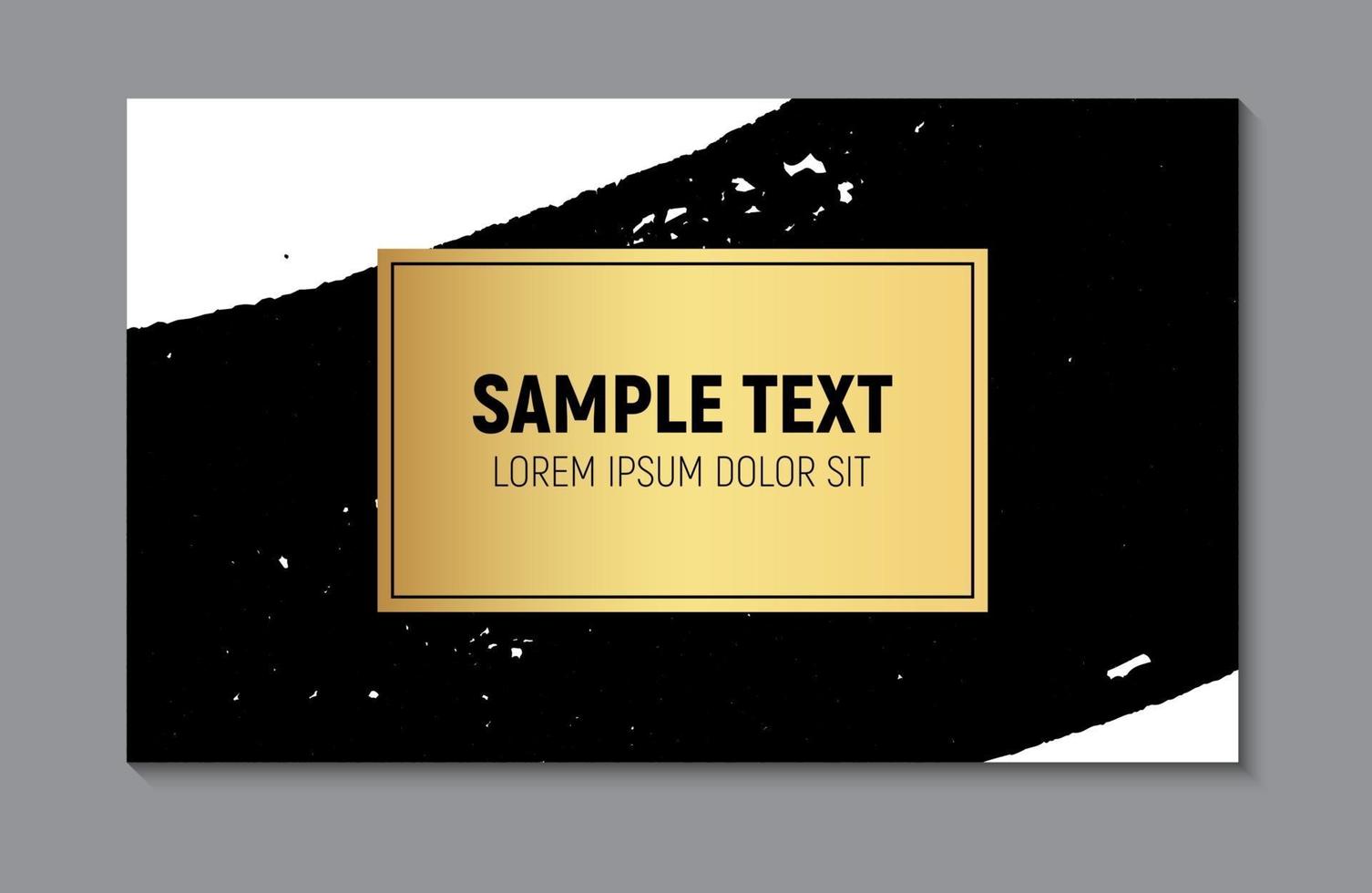 Abstract Paint Glittering Textured Business Card Template  Background. Vector Illustration