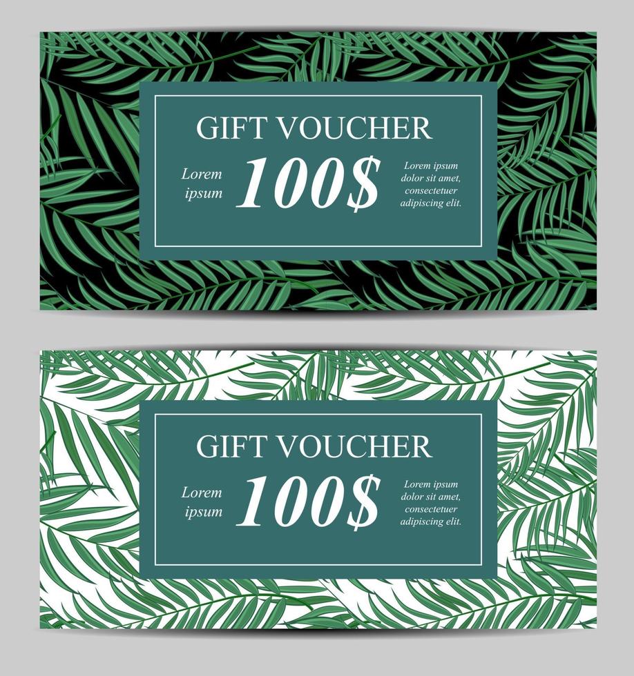 Gift Voucher Template For Your Business. Vector Illustration