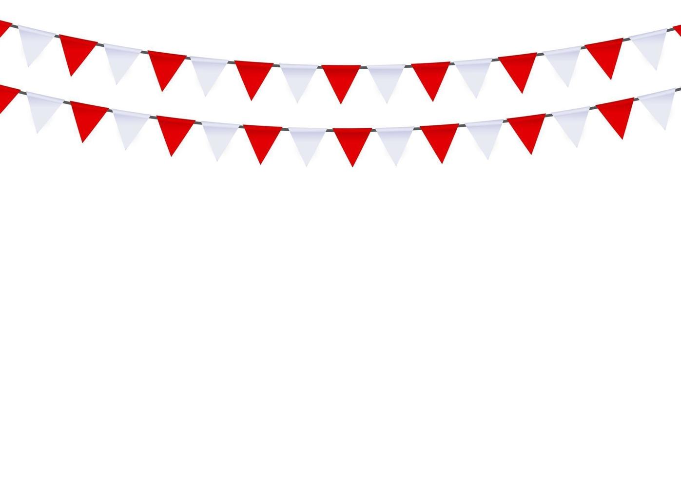 Party Background with Flags Vector Illustration